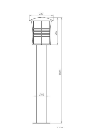картинка Наземный фонарь Бордо 180-42/b-03 от магазина BTSvet