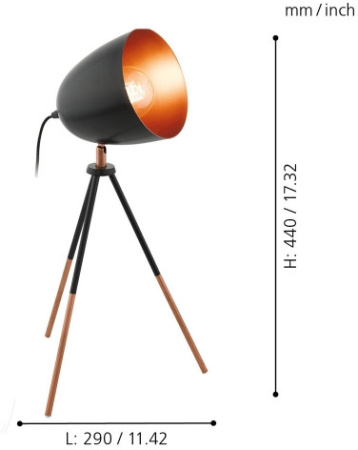 картинка Интерьерная настольная лампа CHESTER 49385 от магазина BTSvet