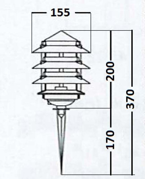 картинка Грунтовый светильник 12622 Bl от магазина BTSvet