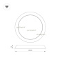 картинка Светильник встраиваемый LED CL-FIOKK-R300-25W Day4000-MIX (WH, 120 deg, 230V) (Arlight, IP44 Пластик, 3 года) 034467 от магазина BTSvet