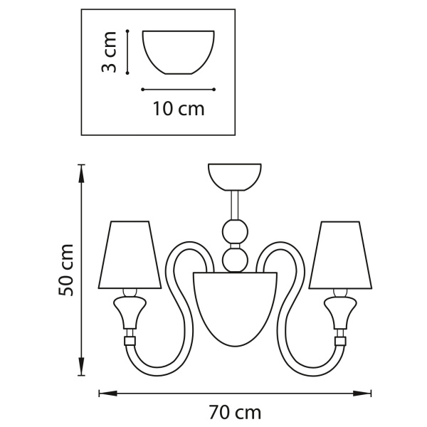 картинка Потолочная люстра SIMPLE LIGHT 809056 от магазина BTSvet