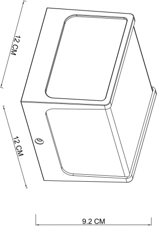 картинка Настенный уличный светильник Lancia A6418AL-1BK от магазина BTSvet