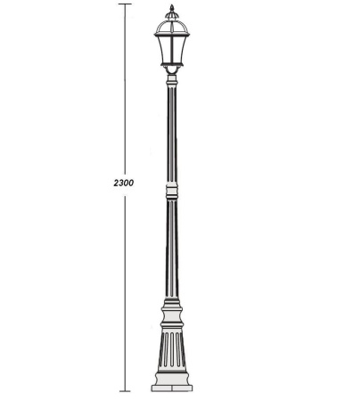 картинка Наземный фонарь 95209S Bl от магазина BTSvet