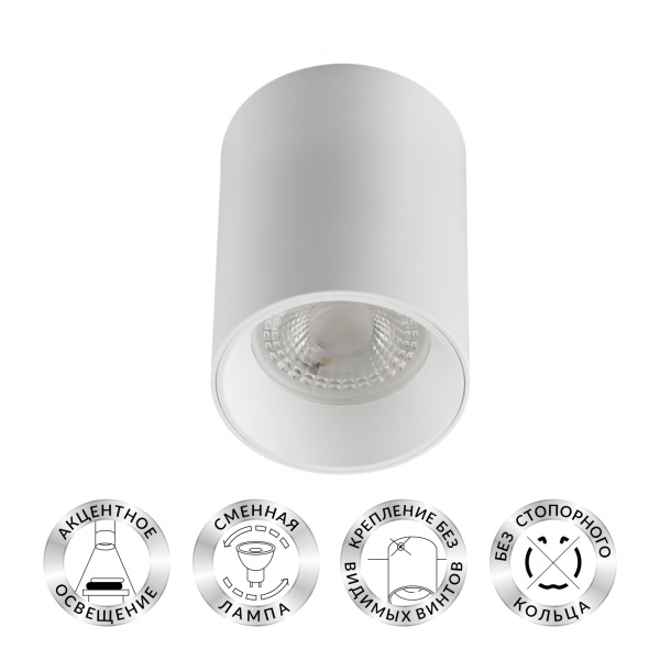 картинка Точечный накладной светильник DK3110-WH от магазина BTSvet