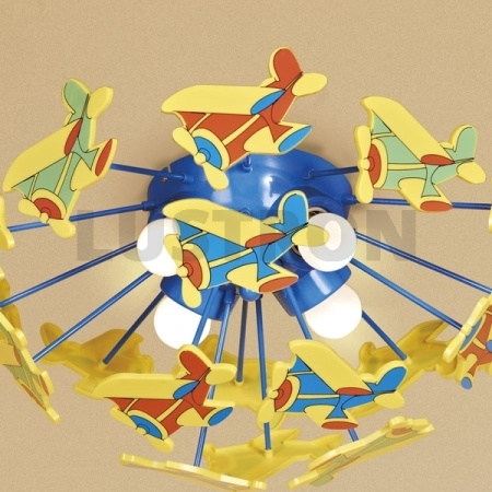 картинка Детская люстра для мальчика с самолетами Samoletiki CL603141 от магазина BTSvet