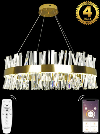 картинка Подвесная люстра хрустальная светодиодная с пультом и управлением смартфоном регулировка цветовой температуры и яркости ночной режим и таймер INNOVATION STYLE 83049 от магазина BTSvet