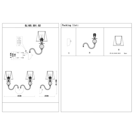 картинка Бра Grazia SL185.301.02 от магазина BTSvet
