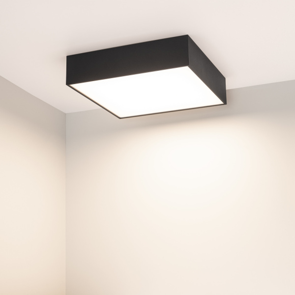 картинка Потолочный светильник LED прямоугольный SP-QUADRO-S250x250-25W Day4000 (BK, 120 deg, 230V) (Arlight, IP40 Металл, 3 года) 034789 от магазина BTSvet
