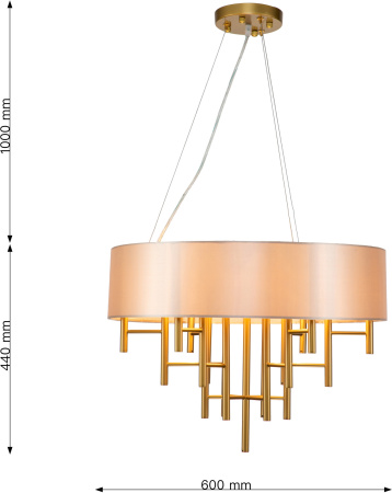 картинка Подвесная люстра Cosmo 2993-6P от магазина BTSvet