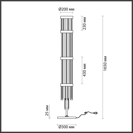 картинка Торшер с выключателем York 4788/12F от магазина BTSvet