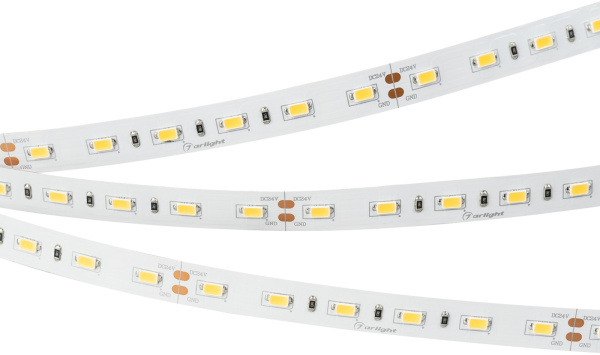 Светодиодная лента ULTRA-5000 24V Warm2700 2xH (5630, 300 LED, LUX) (Arlight, 27 Вт/м, IP20) 017456