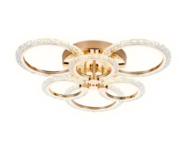 Потолочная люстра светодиодная с пультом и управлением смартфоном регулировкой цветовой температуры и яркости ночным режимом Acrylica FA418