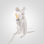 картинка Интерьерная настольная лампа Seletti Mouse Sitting Белый от магазина BTSvet