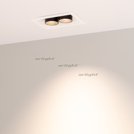 картинка Светильник встраиваемый LED MS-ORIENT-BUILT-TURN-TC-S67x90-5W Warm3000 (WH-BK, 30 deg, 230V) (Arlight, IP20 Металл, 5 лет) 031928 от магазина BTSvet