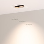 картинка Светильник встраиваемый LED MS-ORIENT-BUILT-TURN-TC-S67x90-5W Warm3000 (WH-BK, 30 deg, 230V) (Arlight, IP20 Металл, 5 лет) 031928 от магазина BTSvet
