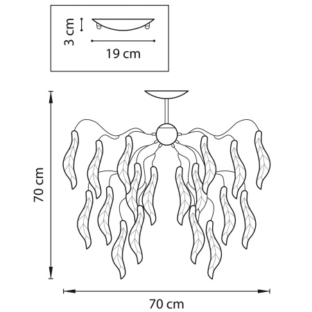 картинка Потолочная люстра VETRO COLORE 793125 от магазина BTSvet