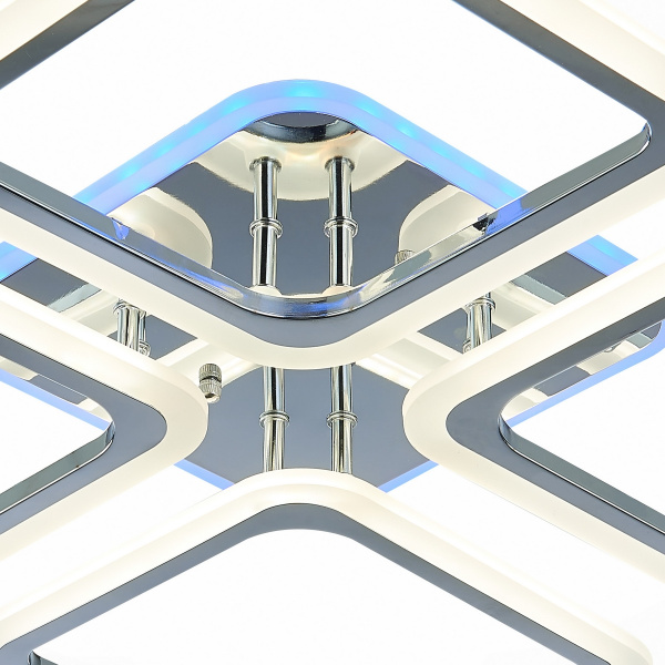 картинка Потолочная люстра светодиодная с пультом и управлением смартфоном регулировкой цветовой температуры и яркости ночным режимом Qutro SLE200412-04 от магазина BTSvet