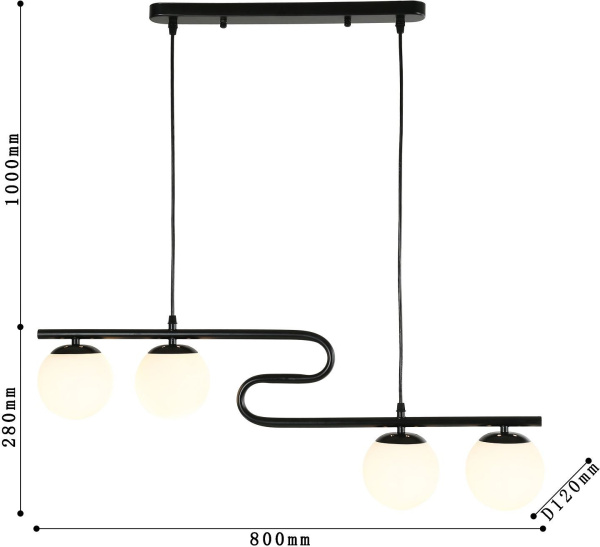 картинка Подвесной светильник Collana 4036-4P от магазина BTSvet