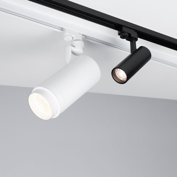 картинка Трековый светильник светодиодный LGD-GERA-2TR-R90-30W Day4000 (BK, 24 deg) (Arlight, IP20 Металл, 3 года) 025949 от магазина BTSvet