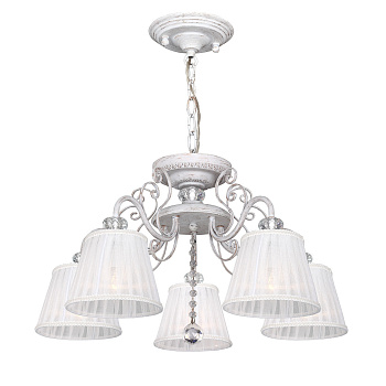 Люстра 2 в 1 подвесная/потолочная с хрусталем Amanda 2150-5PC