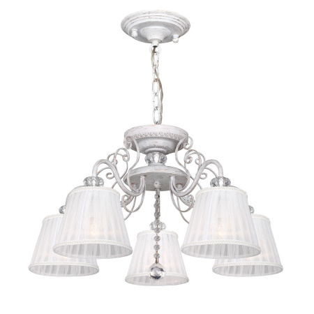 Люстра 2 в 1 подвесная/потолочная с хрусталем Amanda 2150-5PC