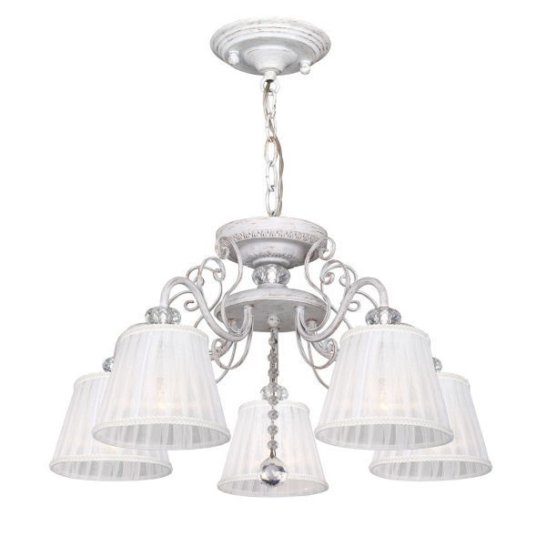 Люстра 2 в 1 подвесная/потолочная с хрусталем Amanda 2150-5PC