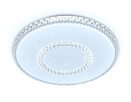 картинка Потолочный светильник светодиодный с пультом, регулировкой яркости, цветовой температуры и ночным режимом Orbital FF98 от магазина BTSvet