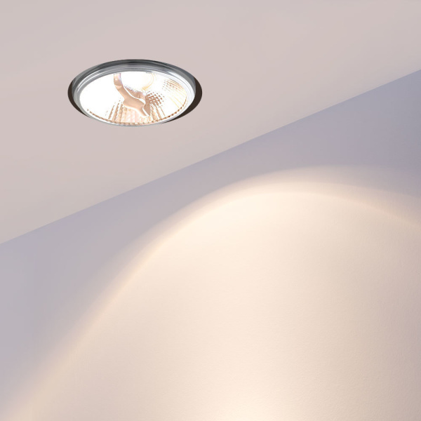 картинка Лампа AR111-FORT-GU10-12W-DIM Day4000 (Reflector, 24 deg, 230V) (Arlight, Металл) 026879 от магазина BTSvet