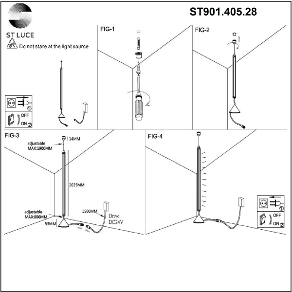 картинка Напольный светильник ST Luce ST901.405.28 от магазина BTSvet