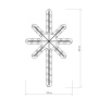 картинка Световая фигура светодиодная ARD-STAR-M2-380x250-36LED Warm (230V, 2.5W) (Ardecoled, IP65) 025313 от магазина BTSvet