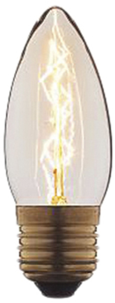 Ретро лампочка накаливания Эдисона свеча E27 40W 2400-2800K 3540-E