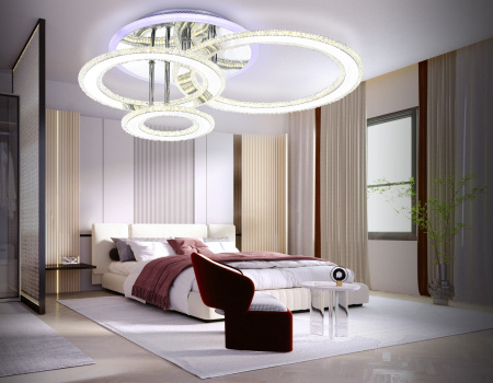 картинка Потолочная люстра светодиодная с пультом ACRYLICA FA8851 от магазина BTSvet