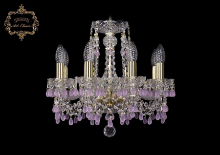 Хрустальная подвесная люстра 11.24.8.141.Gd.V7010