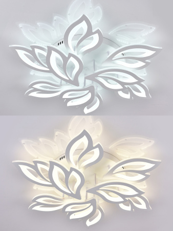 картинка Потолочная люстра светодиодная с управлением смартфоном и пультом регулировкой цветовой температурой и яркости ночным режимом и таймером LED LAMPS 81226 от магазина BTSvet