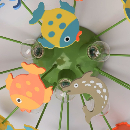 картинка Детская люстра для девочки с рыбками Улыбка 365014605 от магазина BTSvet