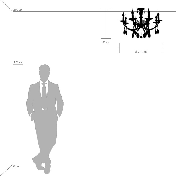 картинка Подвесная люстра STREGARO 694084 от магазина BTSvet