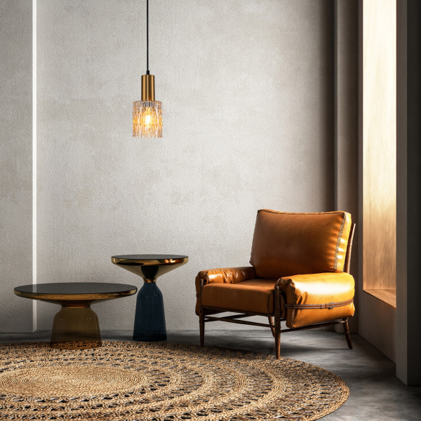 картинка Подвесной светильник Rain 10189/1S E27*40W Brass от магазина BTSvet