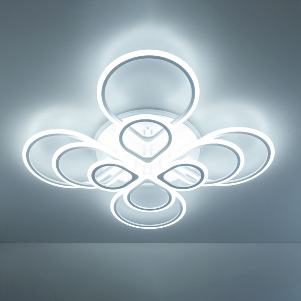 картинка Потолочная люстра светодиодная с управлением голосом и смартфоном с пультом регулировкой цветовой температуры и яркости Транай CL235A200E RGB от магазина BTSvet