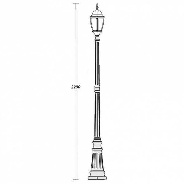 картинка Наземный фонарь 91209L Bl от магазина BTSvet