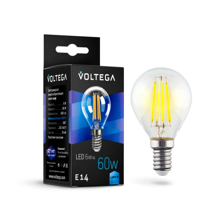 Лампочка светодиодная 4000K 600Lm E14x6W CRYSTAL 7022