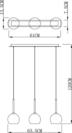 картинка Подвесной светильник Bunda 342115 от магазина BTSvet