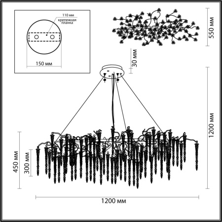картинка Подвесная люстра Banche 5004/12 от магазина BTSvet