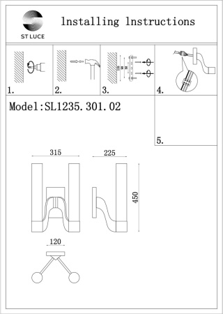картинка Бра Ettore SL1235.301.02 от магазина BTSvet