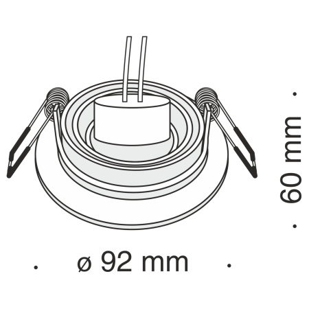 картинка Встраиваемый светильник Atom DL023-2-01B от магазина BTSvet