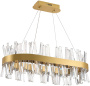 картинка Подвесная люстра хрустальная светодиодная с управлением смартфоном и пультом регулировкой цветовой температурой и яркости ночным режимом и таймером LED LAMPS 81250 от магазина BTSvet