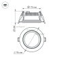 картинка Светодиодная панель встраиваемая LT-R96WH 6W Day White 120deg (Arlight, IP40 Металл, 3 года) 014928 от магазина BTSvet