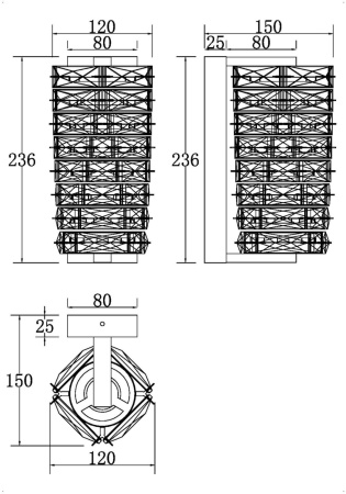картинка Бра светодиодное Coil MOD124WL-L6CH3K от магазина BTSvet