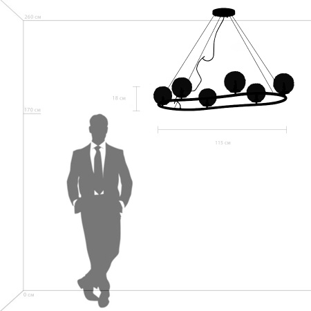 картинка Подвесная люстра Bari 815267 от магазина BTSvet