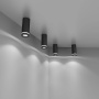 картинка Светодиодный накладной светильник DLR022 12W 4200K черный матовый от магазина BTSvet