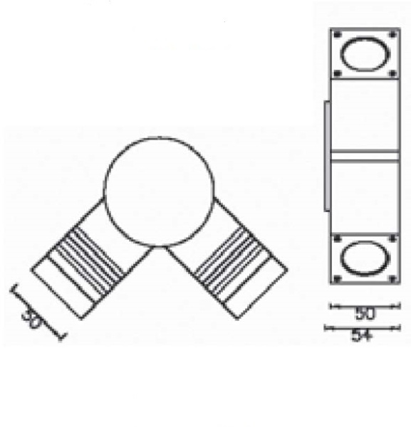 картинка Настенный светильник уличный TUBE LED W78053 Gr от магазина BTSvet